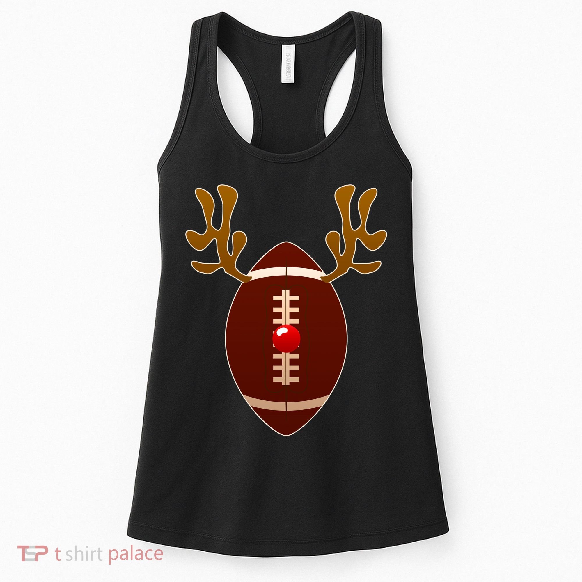 Christmas Football Reindeer  Women's Tank Top