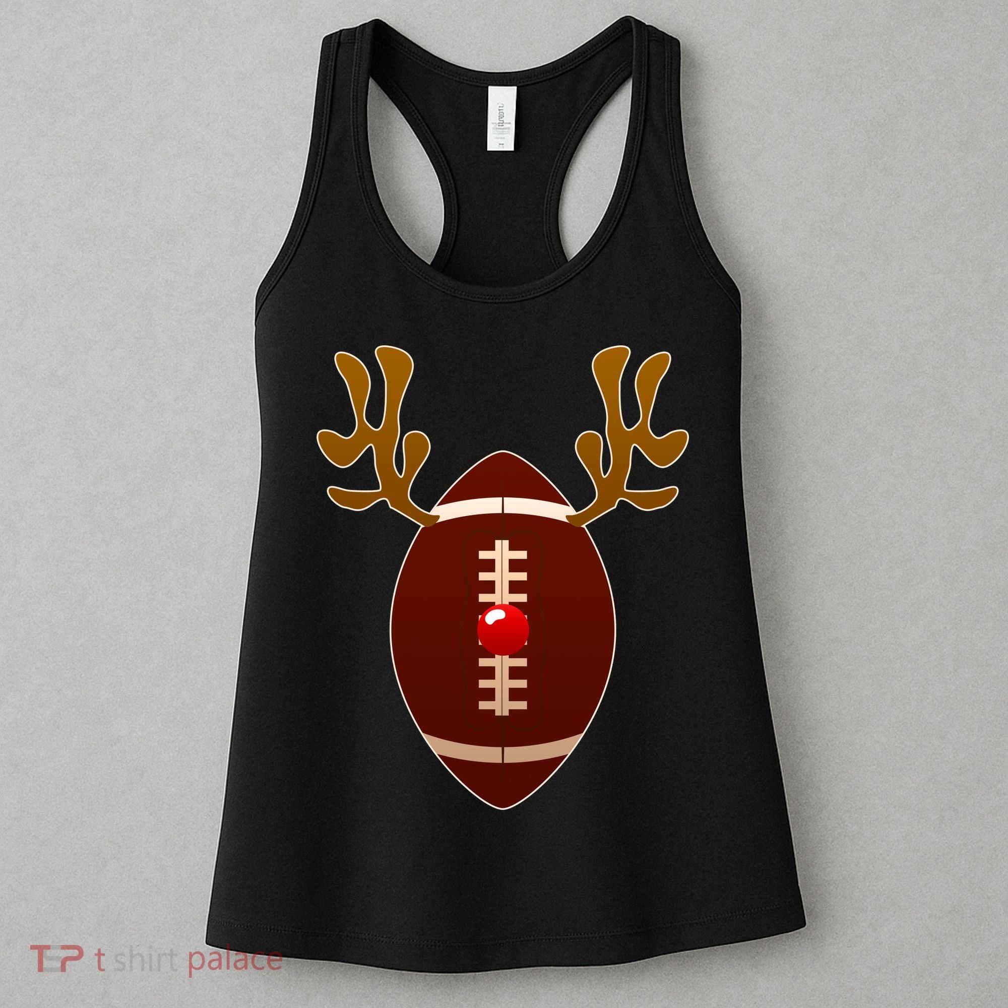 Christmas Football Reindeer  Women's Tank Top