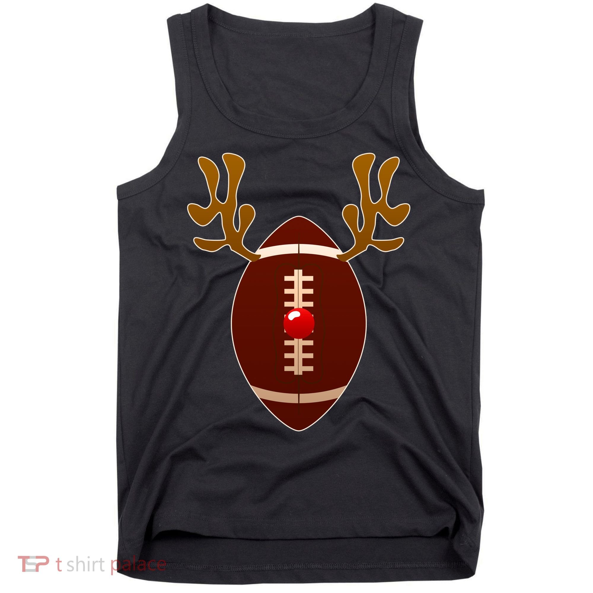Christmas Football Reindeer  Tank Top