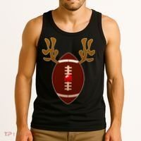 Christmas Football Reindeer  Tank Top thumb 3