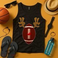Christmas Football Reindeer  Tank Top thumb 4