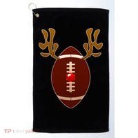 Christmas Football Reindeer  Golf Towel thumb 0