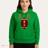 Christmas Football Reindeer  Hoodie thumb 5