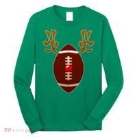 Christmas Football Reindeer  Long Sleeve Shirt thumb 0