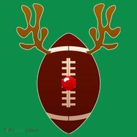 Christmas Football Reindeer  T-Shirt thumb 7