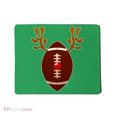 Christmas Football Reindeer  Mousepad