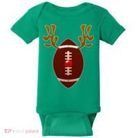 Christmas Football Reindeer  Baby Bodysuit thumb 0