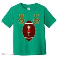 Christmas Football Reindeer  Toddler T-Shirt thumb 0