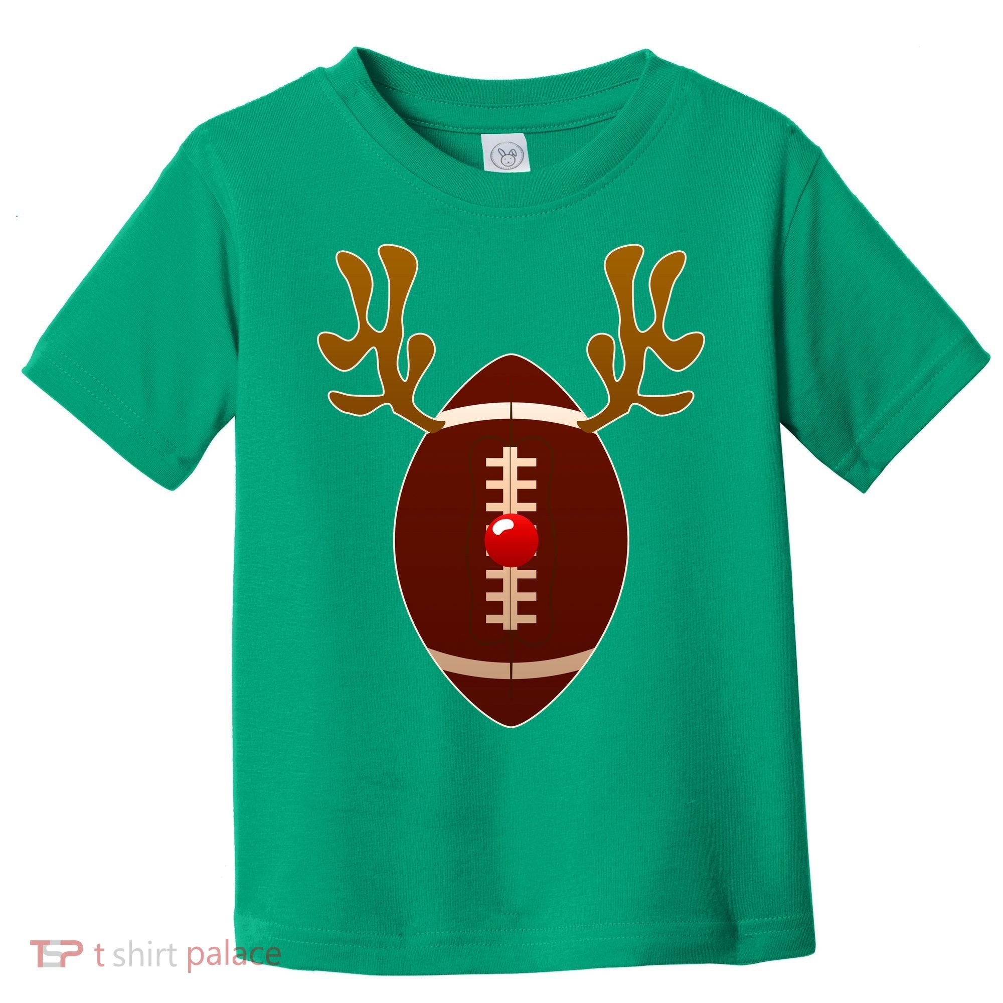 Christmas Football Reindeer  Toddler T-Shirt