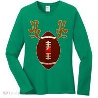 Christmas Football Reindeer  Women's Long Sleeve Shirt thumb 0