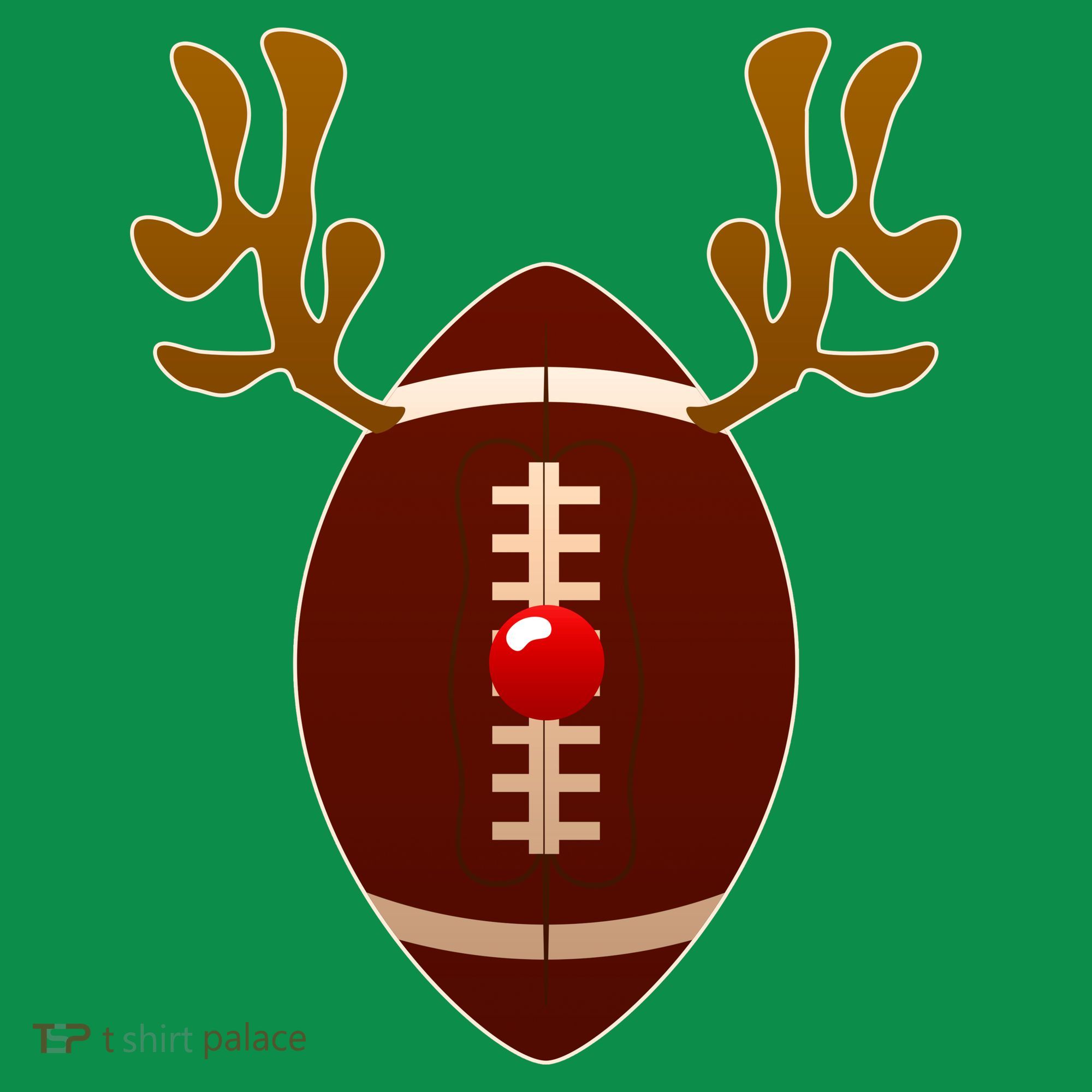 Christmas Football Reindeer  Kids Sweatshirt