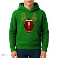 Christmas Football Reindeer  Kids Hoodie thumb 4