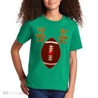 Christmas Football Reindeer  Kids T-Shirt thumb 2