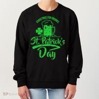 Christmas For Drunks St. Patrick's Day Women's Sweatshirt thumb 0