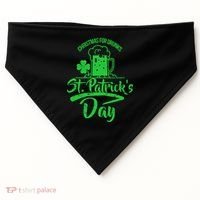 Christmas For Drunks St. Patrick's Day USA-Made Doggie Bandana thumb 0