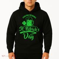 Christmas For Drunks St. Patrick's Day Hoodie thumb 2