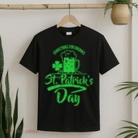 Christmas For Drunks St. Patrick's Day T-Shirt thumb 2