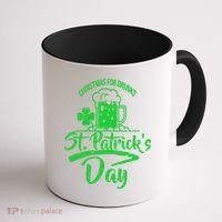 Christmas For Drunks St. Patrick's Day Coffee Mug thumb 1