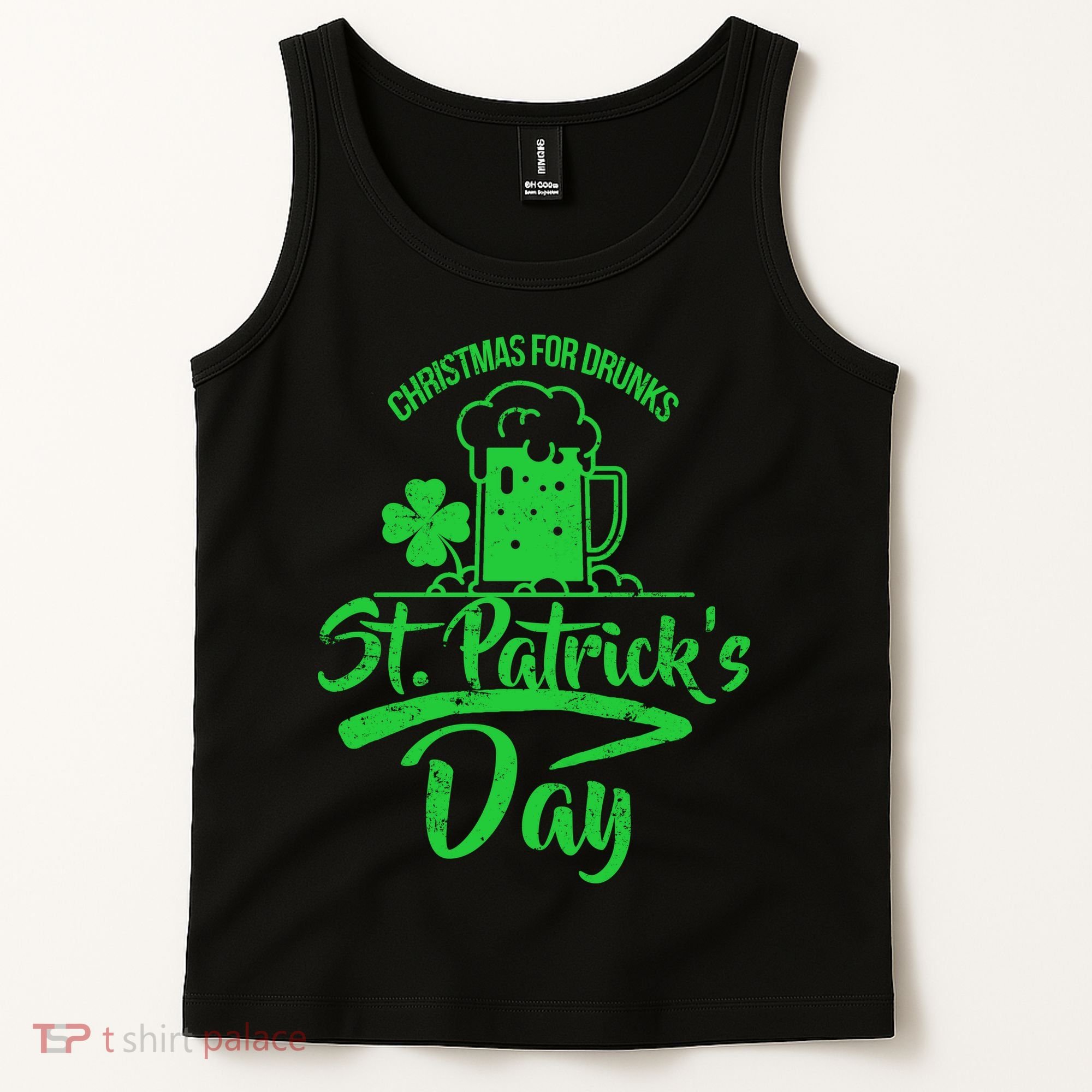 Christmas For Drunks St. Patrick's Day Tank Top
