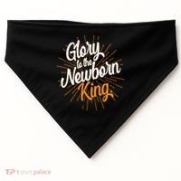 Christmas Glory To The Newborn King USA-Made Doggie Bandana thumb 0