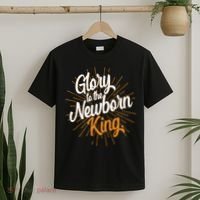 Christmas Glory To The Newborn King T-Shirt thumb 2