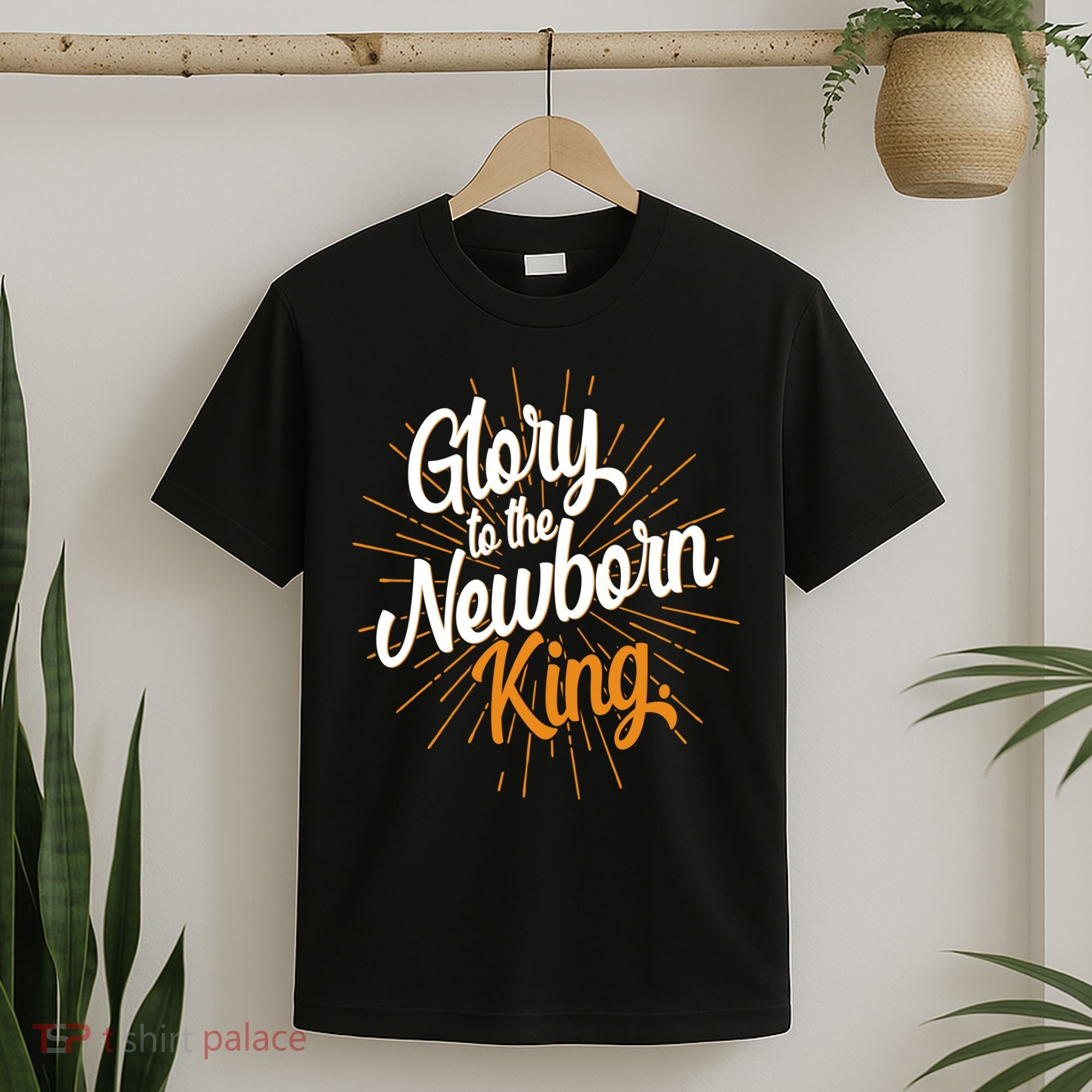 Christmas Glory To The Newborn King T-Shirt