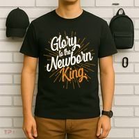 Christmas Glory To The Newborn King T-Shirt thumb 6