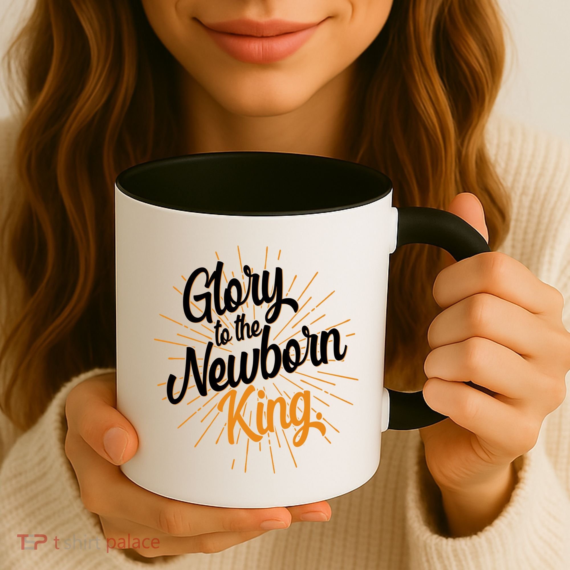 Christmas Glory To The Newborn King Coffee Mug