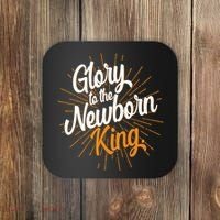 Christmas Glory To The Newborn King Coaster thumb 0