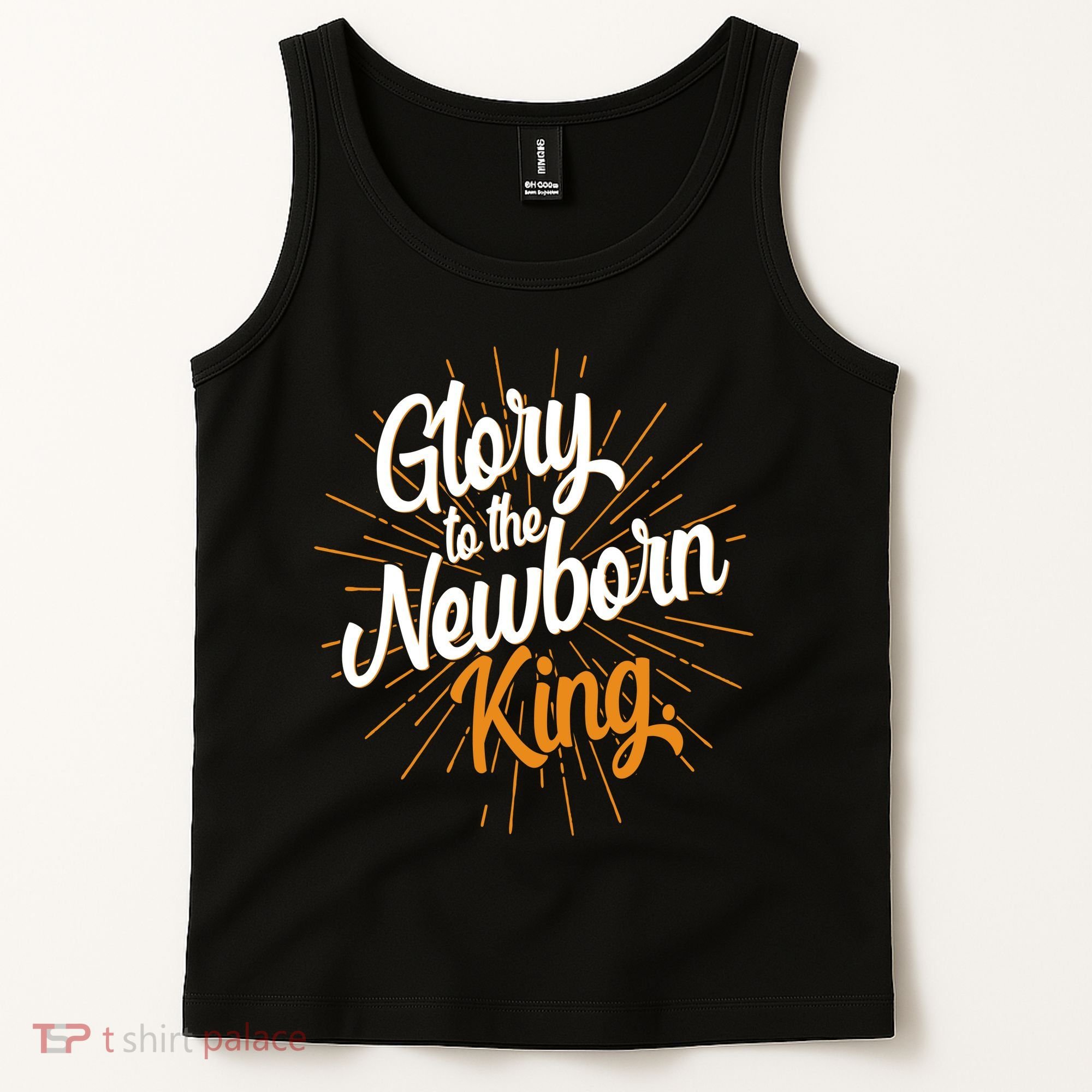Christmas Glory To The Newborn King Tank Top