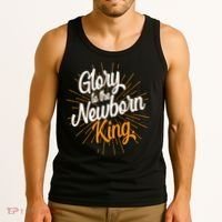 Christmas Glory To The Newborn King Tank Top thumb 3