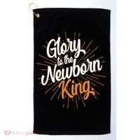 Christmas Glory To The Newborn King Golf Towel thumb 0