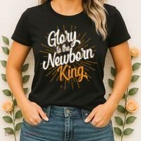 Christmas Glory To The Newborn King Women's T-Shirt thumb 2