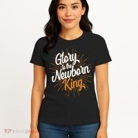 Christmas Glory To The Newborn King Women's T-Shirt thumb 4