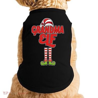 Christmas Grandma Elf Doggie Tank