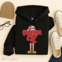 Christmas Grandma Elf Hoodie thumb 4