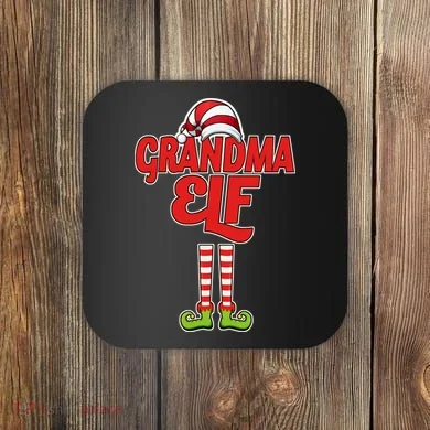 Christmas Grandma Elf Coaster
