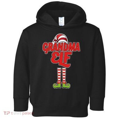 Christmas Grandma Elf Toddler Hoodie