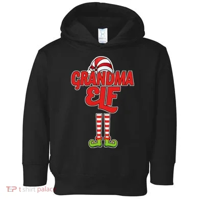 Christmas Grandma Elf Toddler Hoodie