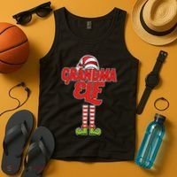 Christmas Grandma Elf Tank Top thumb 4