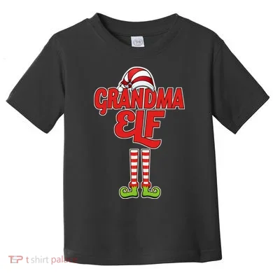 Christmas Grandma Elf Toddler T-Shirt