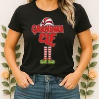 Christmas Grandma Elf Women's T-Shirt thumb 2