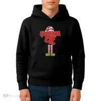 Christmas Grandma Elf Kids Hoodie thumb 4