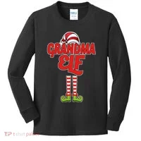 Christmas Grandma Elf Kids Long Sleeve Shirt thumb 0