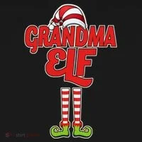 Christmas Grandma Elf Kids Long Sleeve Shirt thumb 2