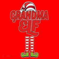 Christmas Grandma Elf Santa Hat thumb 1