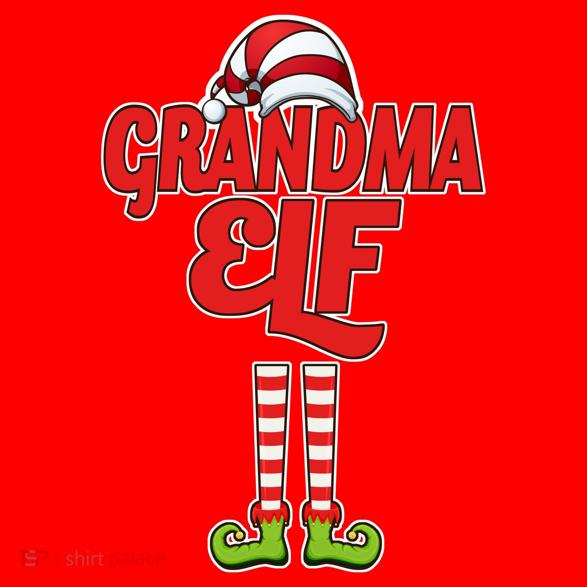 Christmas Grandma Elf Santa Hat