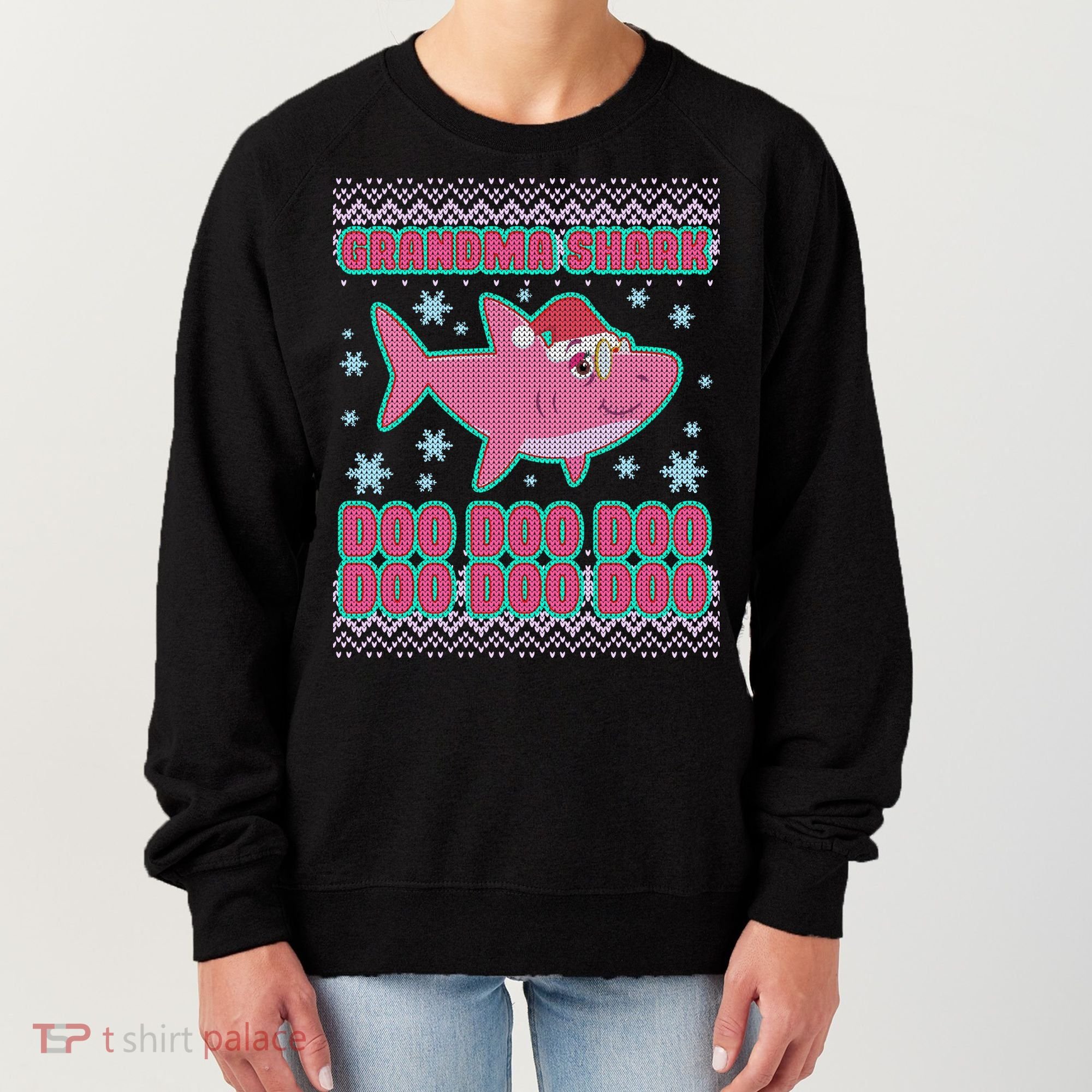 Christmas Grandma Shark Doo Doo Doo Women's Sweatshirt