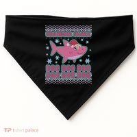 Christmas Grandma Shark Doo Doo Doo USA-Made Doggie Bandana thumb 0
