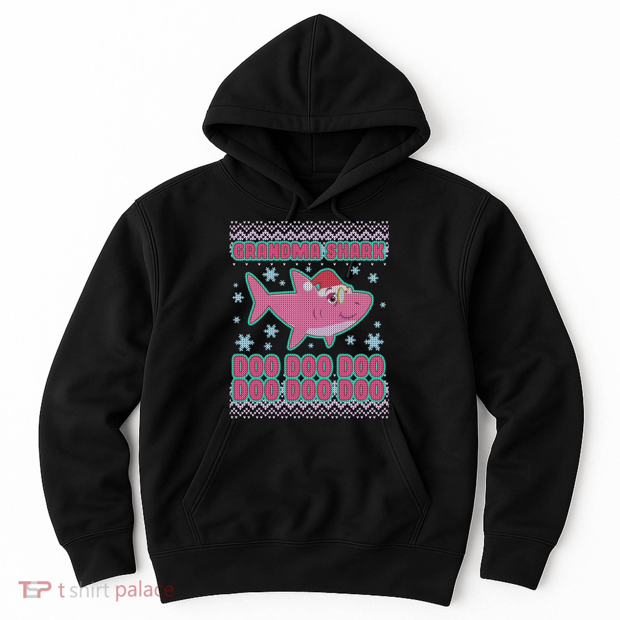 Christmas Grandma Shark Doo Doo Doo Hoodie